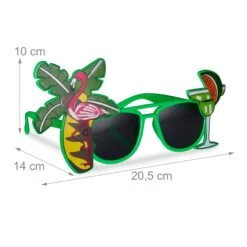 Partybrille Cocktail In Grün -Modebekleidungs Geschäft relaxdays partybrille cocktail in grun 3