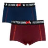 2er-Set: Pantys "Giada" In Rot/ Dunkelblau
