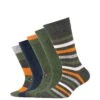 S.Oliver Socken 5er-Pack Originals Mit Bio-Baumwolle Geringelt In Climbing Ivy