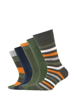 S.Oliver Socken 5er-Pack Originals Mit Bio-Baumwolle Geringelt In Climbing Ivy