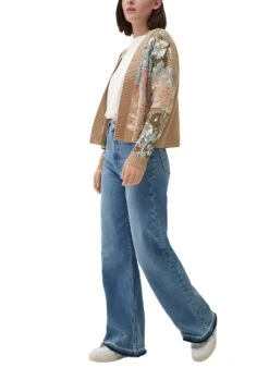 S.Oliver Strickjacke Mit Allovermuster Beige -Modebekleidungs Geschäft s oliver strickjacke mit allovermuster beige 3