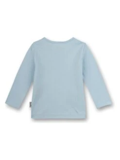 Longsleeve "Lovely Leo" In Hellblau -Modebekleidungs Geschäft sanetta kidswear longsleeve lovely leo in hellblau 1