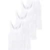 Schiesser Unterhemd / Tanktop Cotton Essentials Doppelripp In Weiß -Modebekleidungs Geschäft schiesser unterhemd tanktop cotton essentials doppelripp in weiss