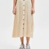 Selected Femme Plisseerock "Yosia" In Beige