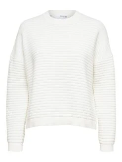 Selected Femme Pullover "Laurina" In Weiß