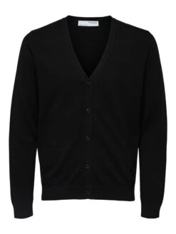 Selected Homme Cardigan "Berg" In Schwarz