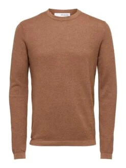 Selected Homme Pullover In Camel