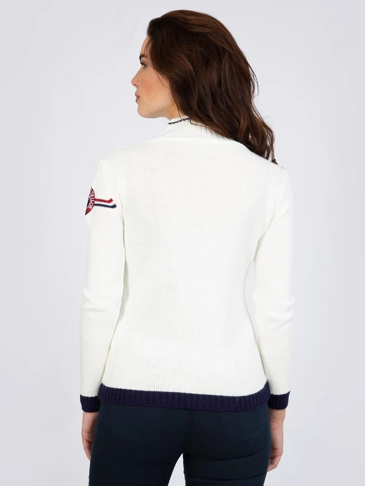 Sweatjacke "Scottie" in Weiß Sweatjacke "Scottie" In Weiß -Modebekleidungs Geschäft sir raymond tailor sweatjacke scottie in weiss 3