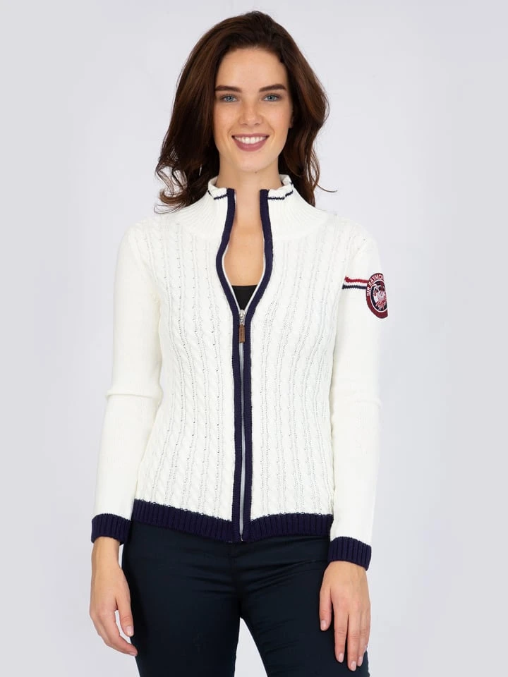 Sweatjacke "Scottie" in Weiß Sweatjacke "Scottie" In Weiß -Modebekleidungs Geschäft sir raymond tailor sweatjacke scottie in weiss