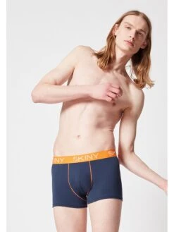 Skiny 2er-Set: Boxershorts In Dunkelblau -Modebekleidungs Geschäft skiny 2er set boxershorts in dunkelblau 4
