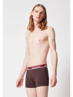 Skiny 3er-Set: Boxershorts In Bordeaux/ Grau -Modebekleidungs Geschäft skiny 3er set boxershorts in bordeaux grau 2