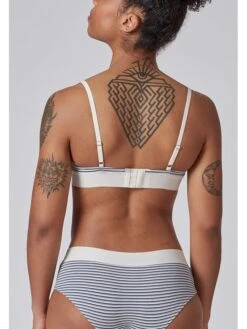 Skiny Schalen-BH In Blau/ Weiß -Modebekleidungs Geschäft skiny schalen bh in blau weiss 3