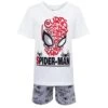 Spiderman Schlafanzug Kurz Spider-Man In Weiß-Grau