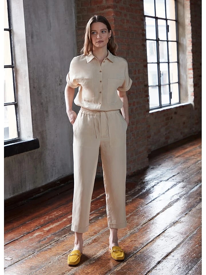 Bluse in Creme Stefanel Bluse In Creme -Modebekleidungs Geschäft stefanel bluse in creme 3