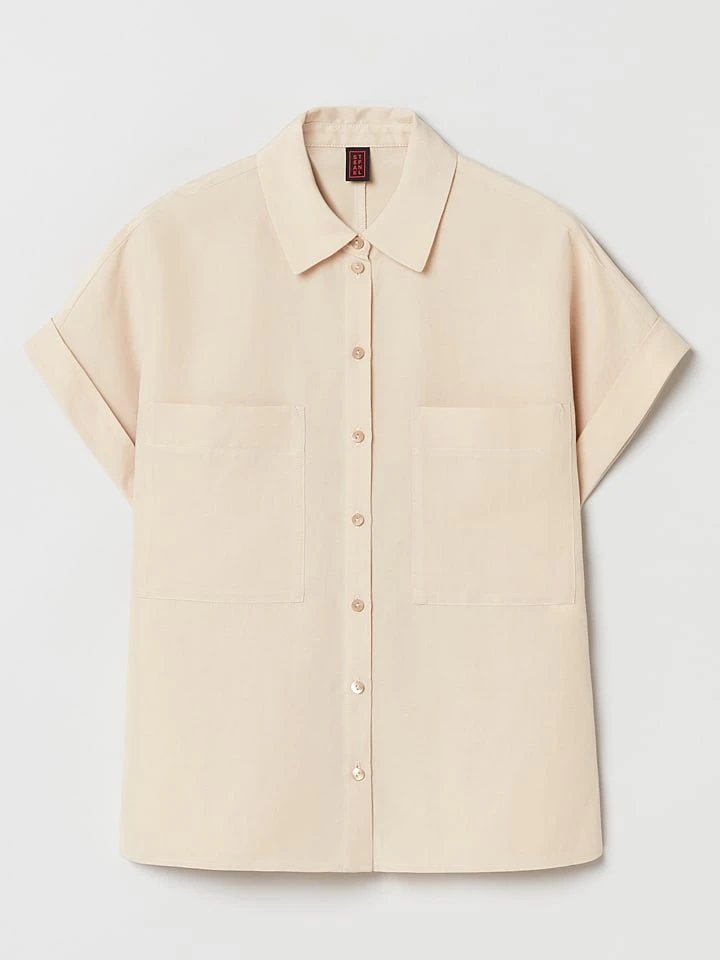 Bluse in Creme Stefanel Bluse In Creme -Modebekleidungs Geschäft stefanel bluse in creme