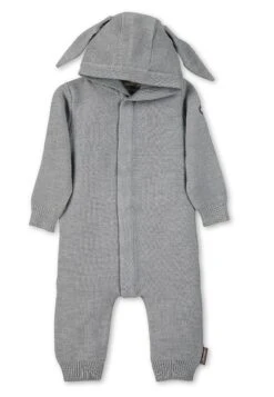 Sterntaler Strick-Overall In Silber Mel.