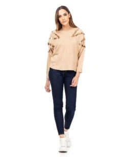 Strickpullover In Beige -Modebekleidungs Geschäft tantra strickpullover in beige 4