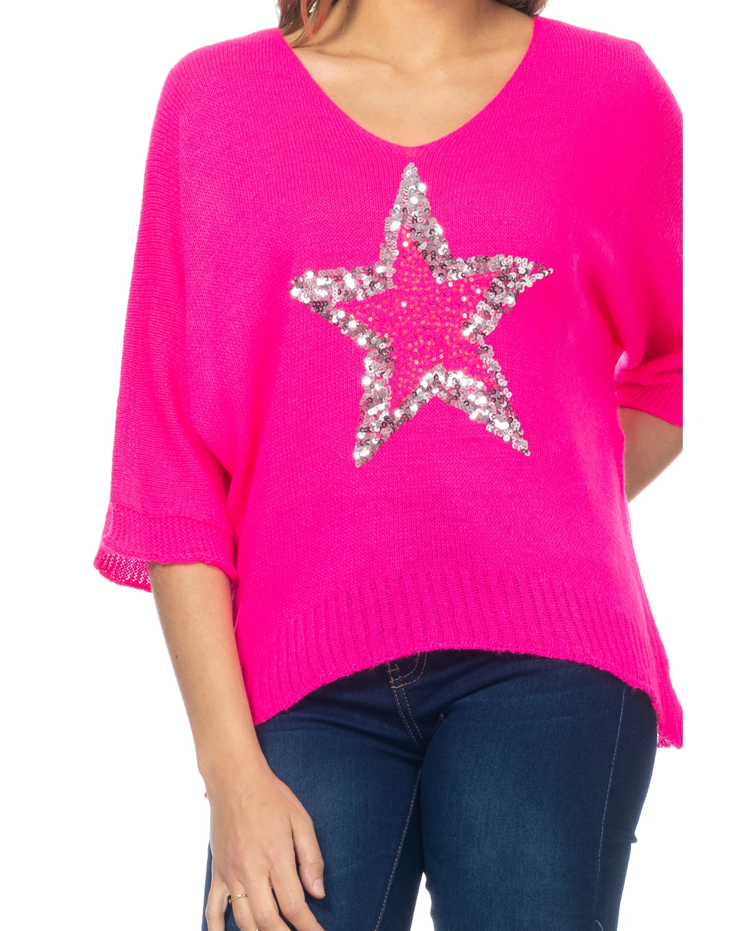 Strickpullover in Rosa Strickpullover In Rosa -Modebekleidungs Geschäft tantra strickpullover in rosa 3