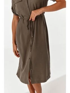 Kleid In Oliv -Modebekleidungs Geschäft tatuum kleid in oliv 3