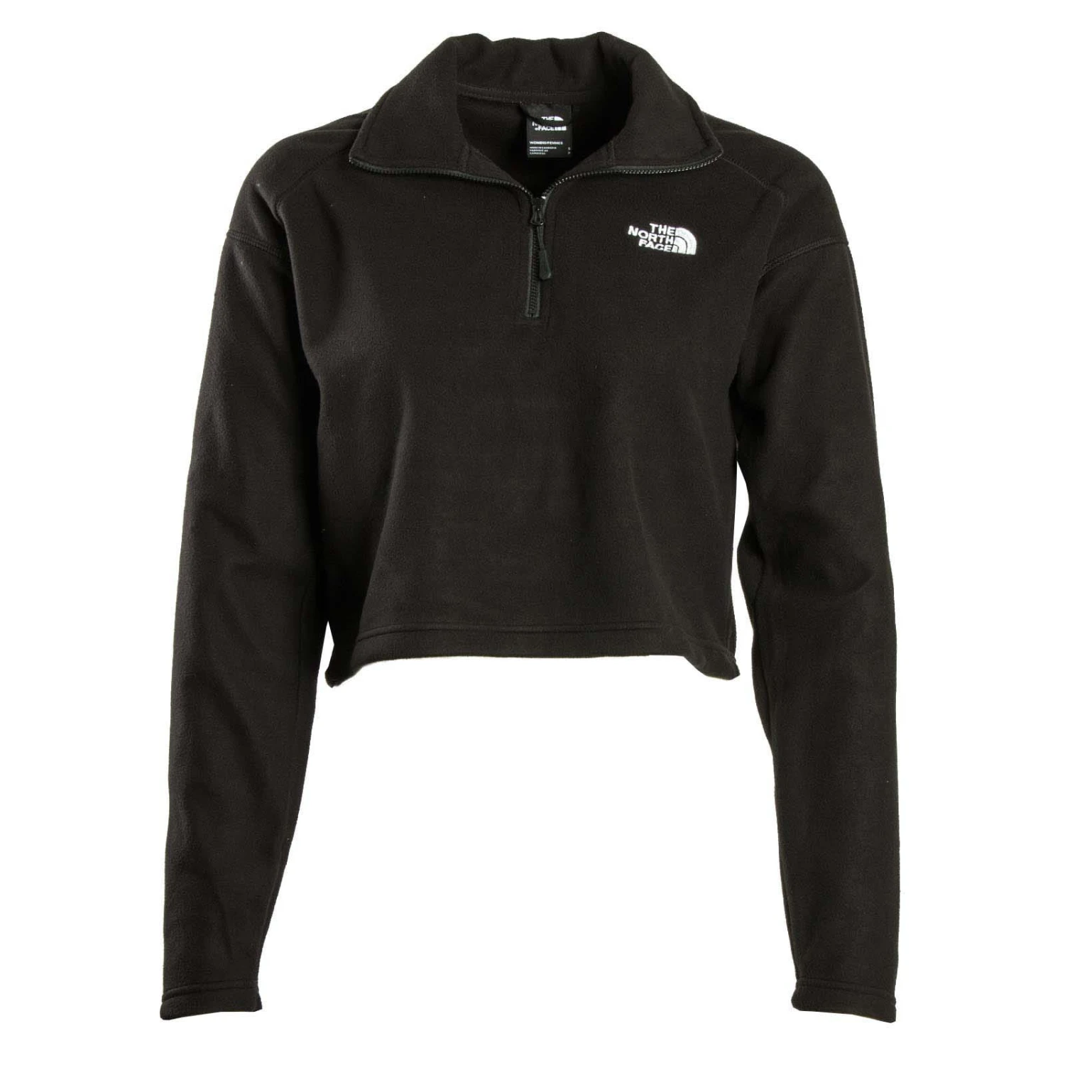 Jacke - 100 GL Crop 1/4 Zip - Black The North Face Jacke - 100 GL Crop 1/4 Zip - Black -Modebekleidungs Geschäft the north face jacke 100 gl crop 1 4 zip black 1