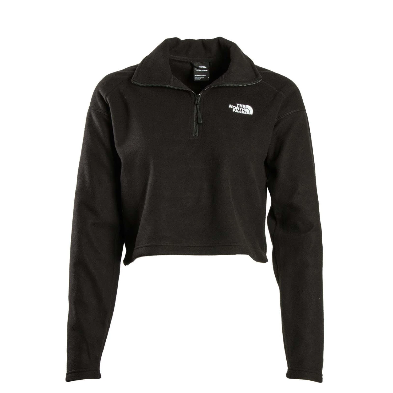 Jacke - 100 GL Crop 1/4 Zip - Black The North Face Jacke - 100 GL Crop 1/4 Zip - Black -Modebekleidungs Geschäft the north face jacke 100 gl crop 1 4 zip black