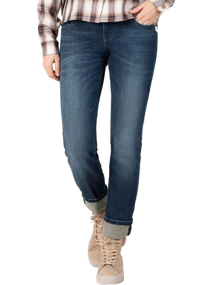 Jeans "Marah" - Slim fit - in Dunkelblau TIMEZONE Jeans "Marah" - Slim Fit - In Dunkelblau -Modebekleidungs Geschäft timezone jeans marah slim fit in dunkelblau 2