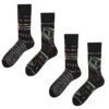 2er-Set: Socken In Schwarz/ Bunt 1 2er-Set: Socken In Schwarz/ Bunt -Modebekleidungs Geschäft todo socks 2er set socken in schwarz bunt
