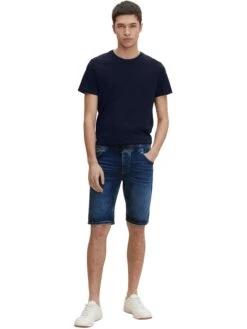 TOM TAILOR Denim Jeans-Shorts In Blau -Modebekleidungs Geschäft tom tailor denim jeans shorts in blau 1
