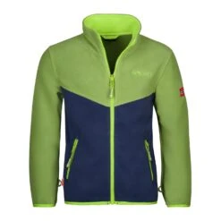 TROLLKIDS Fleece Jacke "Oppdal XT" In Kiwigrün/Hellgrün
