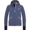 TROLLKIDS Fleece-Jacke "Saltfjord" In Lotusblau/Koralle