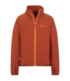 TROLLKIDS Fleecejacke "Noresund" In Dunkelorange/Hellorange