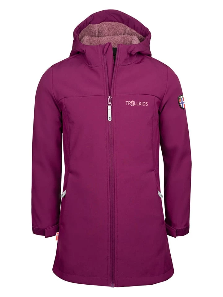 Softshelljacke "Kristiansand" in Lila TROLLKIDS Softshelljacke "Kristiansand" In Lila -Modebekleidungs Geschäft trollkids softshelljacke kristiansand in lila