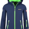 TROLLKIDS Softshelljacke "Oslofjord" In Dunkelblau/ Grün -Modebekleidungs Geschäft trollkids softshelljacke oslofjord in dunkelblau grun