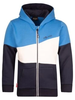 TROLLKIDS Sweatjacke "Alesund" In Blau/ Weiß/ Dunkelblau