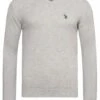 U.S. Polo Assn. V-Neck Pullover In GRAU-MELANGE -Modebekleidungs Geschäft u s polo assn u s polo assn v neck pullover in grau melange
