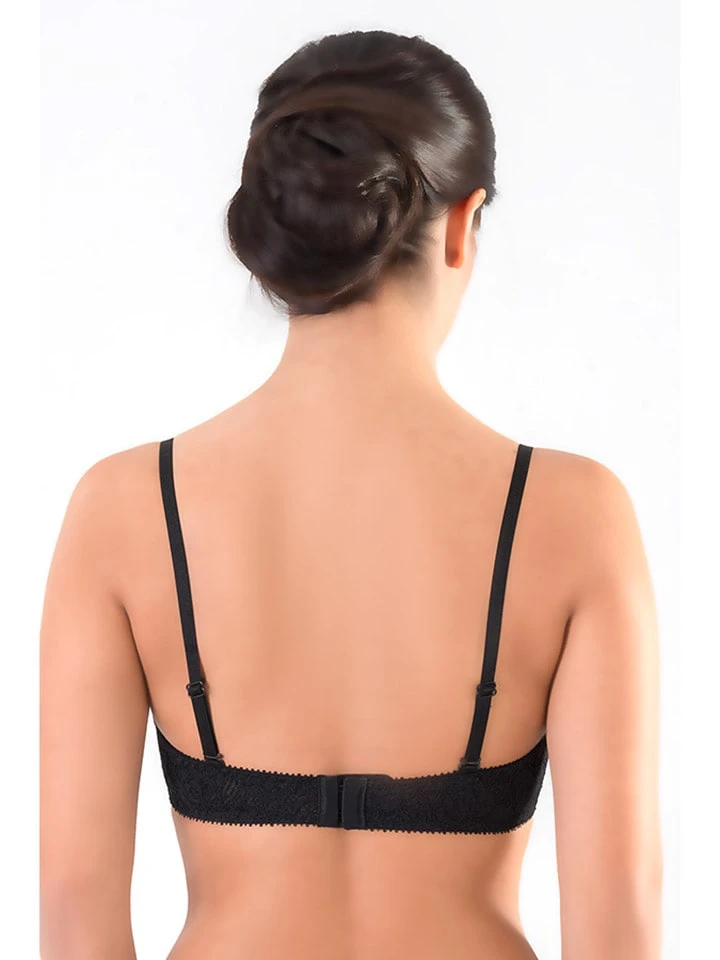 Bügel-BH in Schwarz/ Rosa Bügel-BH In Schwarz/ Rosa -Modebekleidungs Geschäft valea bugel bh in schwarz rosa 1