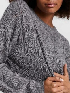 Vero Moda Pullover "Vmstinna" In Grau -Modebekleidungs Geschäft vero moda pullover vmstinna in grau 3