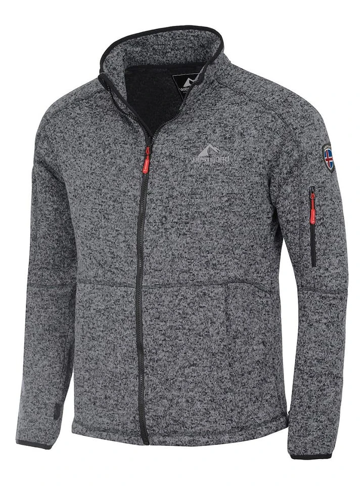 Fleecejacke "Katla" in Grau Fleecejacke "Katla" In Grau -Modebekleidungs Geschäft westfjord fleecejacke katla in grau