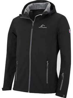 Softshelljacke "Eldfjall" In Schwarz