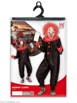 WIDMANN Kostümoverall "HORRORCLOWN" In Schwarz/ Rot -Modebekleidungs Geschäft widmann kostumoverall horrorclown in schwarz rot 2
