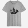 Shirt "Pirate Ship" In Grau -Modebekleidungs Geschäft wooop shirt pirate ship in grau