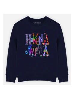 Sweatshirt "Hakuna Matata" In Dunkelblau