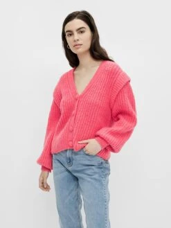 Y.A.S Cardigan "Carmen" In Pink -Modebekleidungs Geschäft y a s cardigan carmen in pink 2