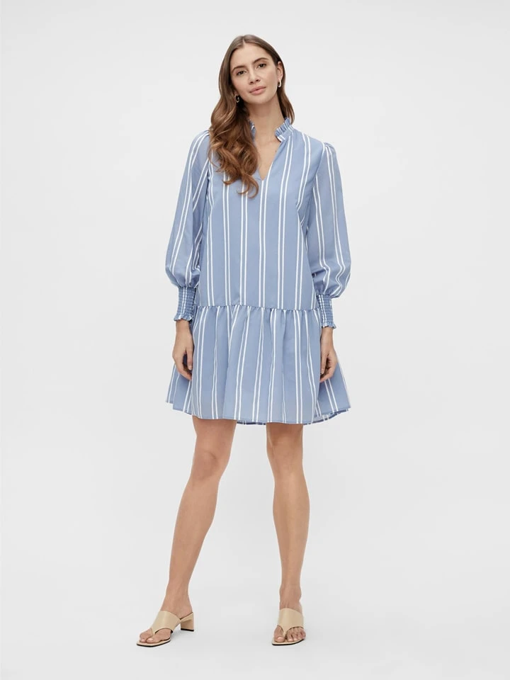 Kleid "Hoppa" in Hellblau Y.A.S Kleid "Hoppa" In Hellblau -Modebekleidungs Geschäft y a s kleid hoppa in hellblau 1