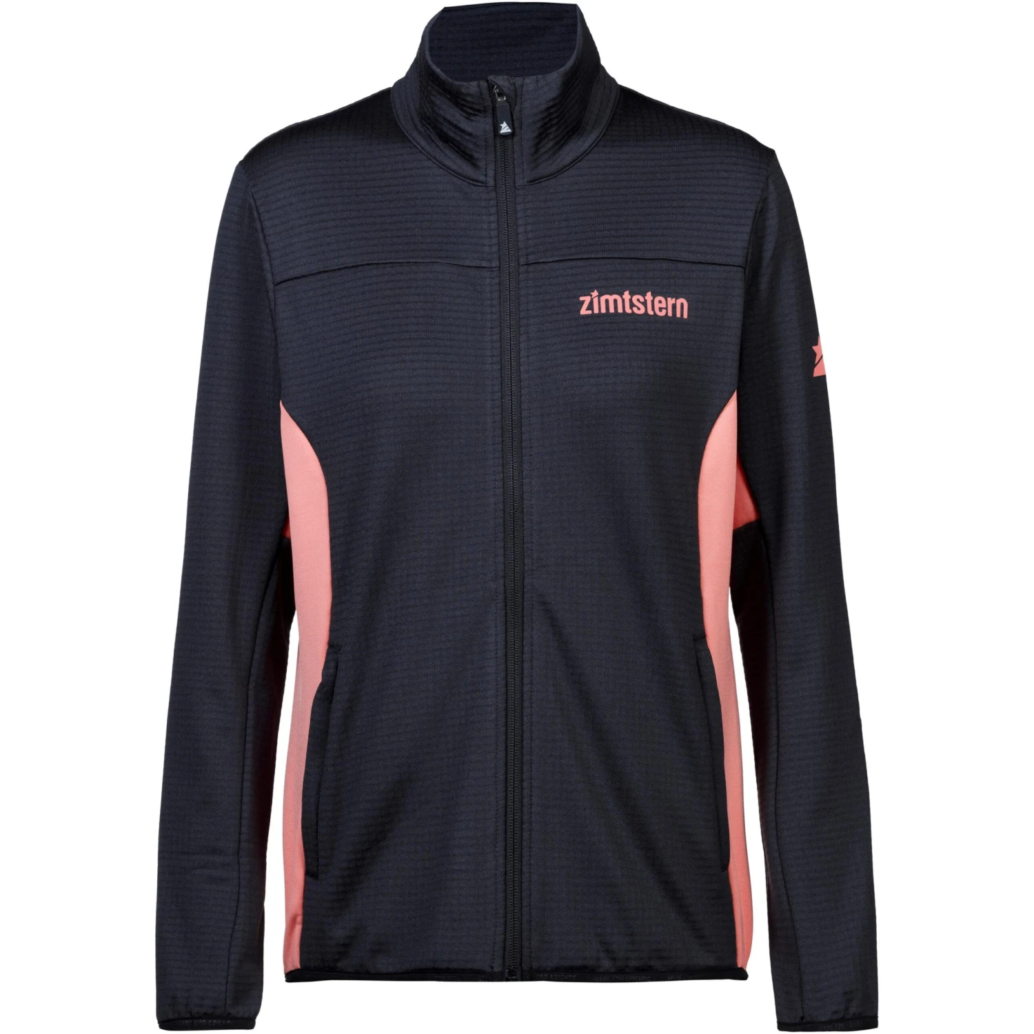 Fleecejacke Albiz in pirate black-burnt coral Zimtstern Fleecejacke Albiz In Pirate Black-burnt Coral -Modebekleidungs Geschäft zimtstern fleecejacke albiz in pirate black burnt coral scaled